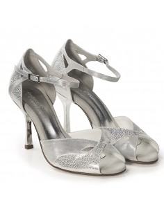 Chaussures argentées femme...