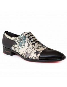 Chaussures homme cuir fleuri