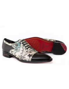 Chaussures homme cuir fleuri 2
