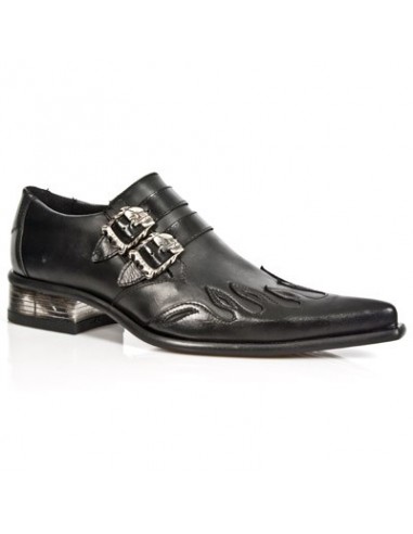 Chaussures rock homme cuir noir