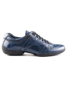 Sneakers cuir bleu foncé