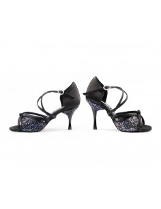 Chaussures danse glitter noir 2