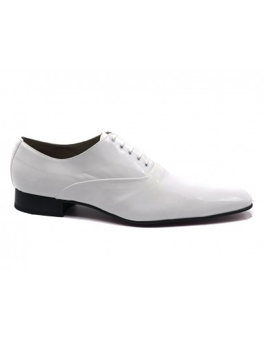 Chaussures de ville homme vernis blanc