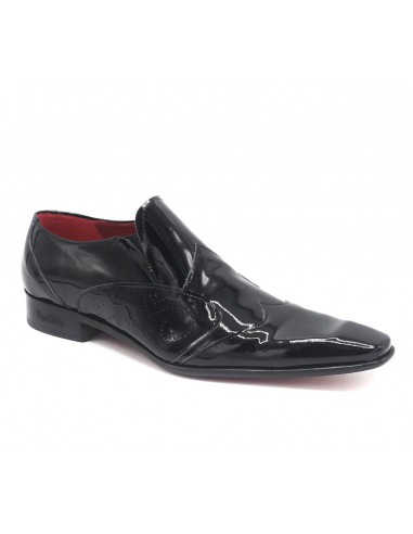 Mocassins homme cuir vernis noir...