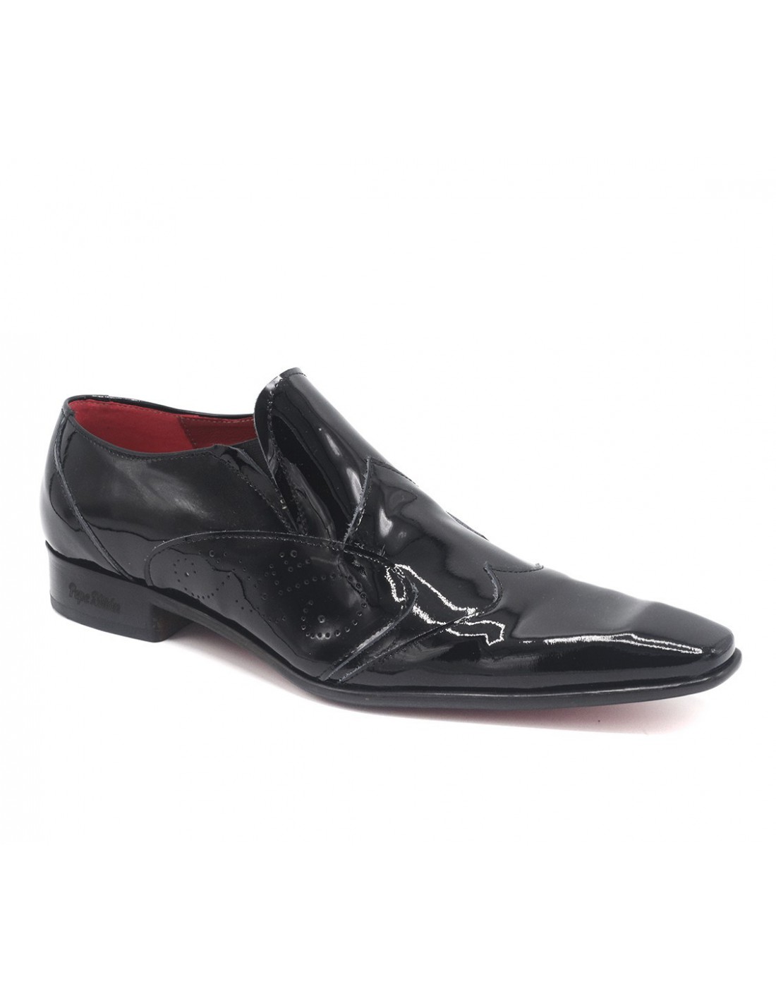 Mocassins homme cuir vernis noir l gants MOCASSINS HOMME