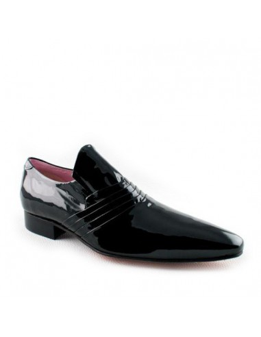 Mocassins homme cuir vernis noir...