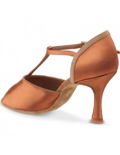 Chaussure salomé satin cuivre 2