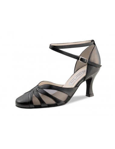 Chaussures fermées de cuir et résille...