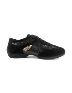 Sneakers danse glitter noir