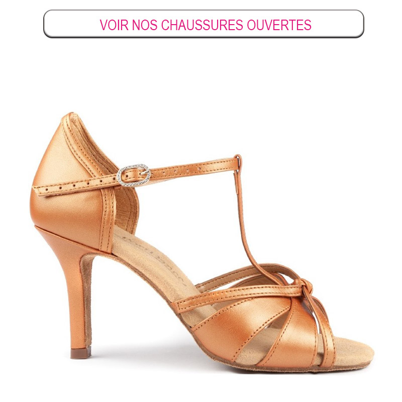 Syrads Chaussures De Danse Latine Femme – Sandales Salsa Tango Valse Talon 6-8 Cm, Semelle Daim Souple & Confortable